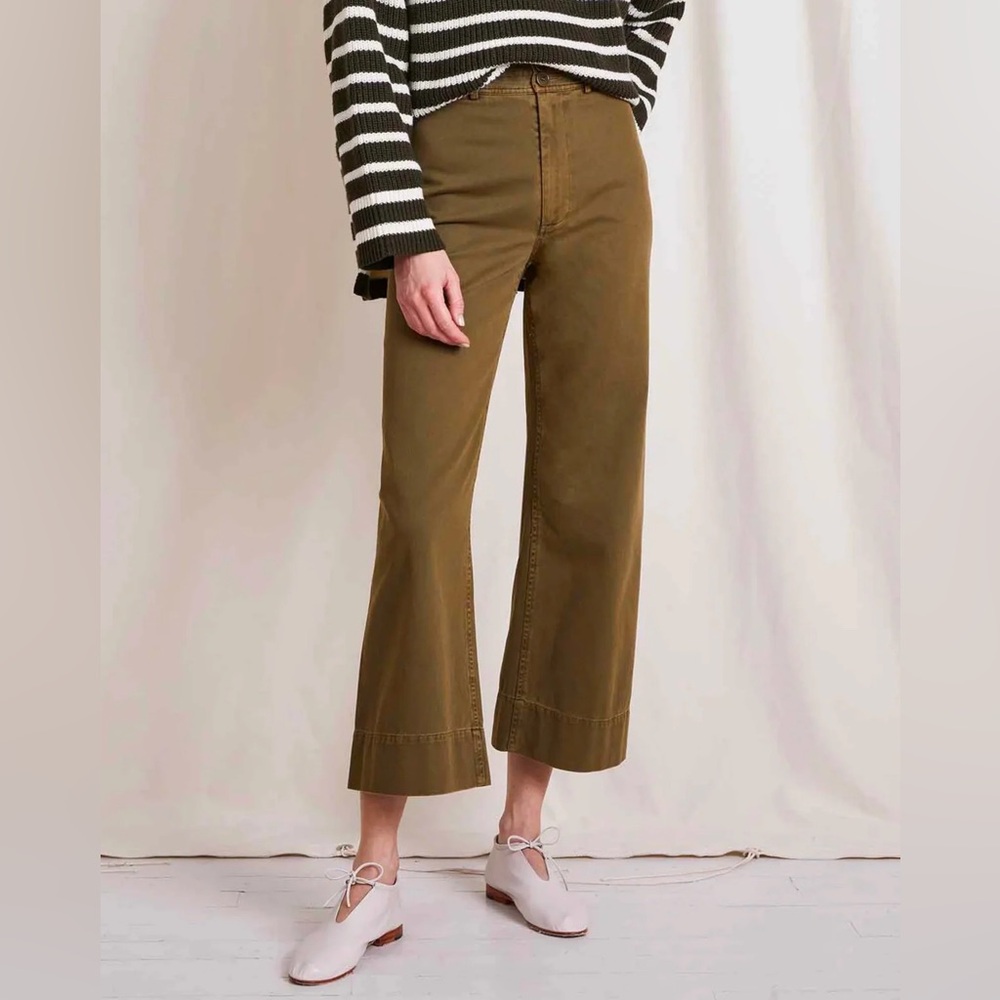 Apiece Apart Chino Merida Olive Wide-Leg pant